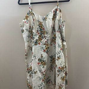 White floral dress